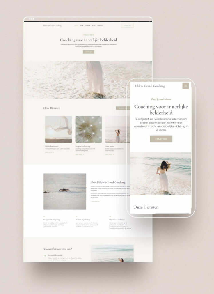 caro minimalist website scene creator