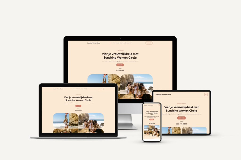 Warm & Kleurrijk voorbeeld website