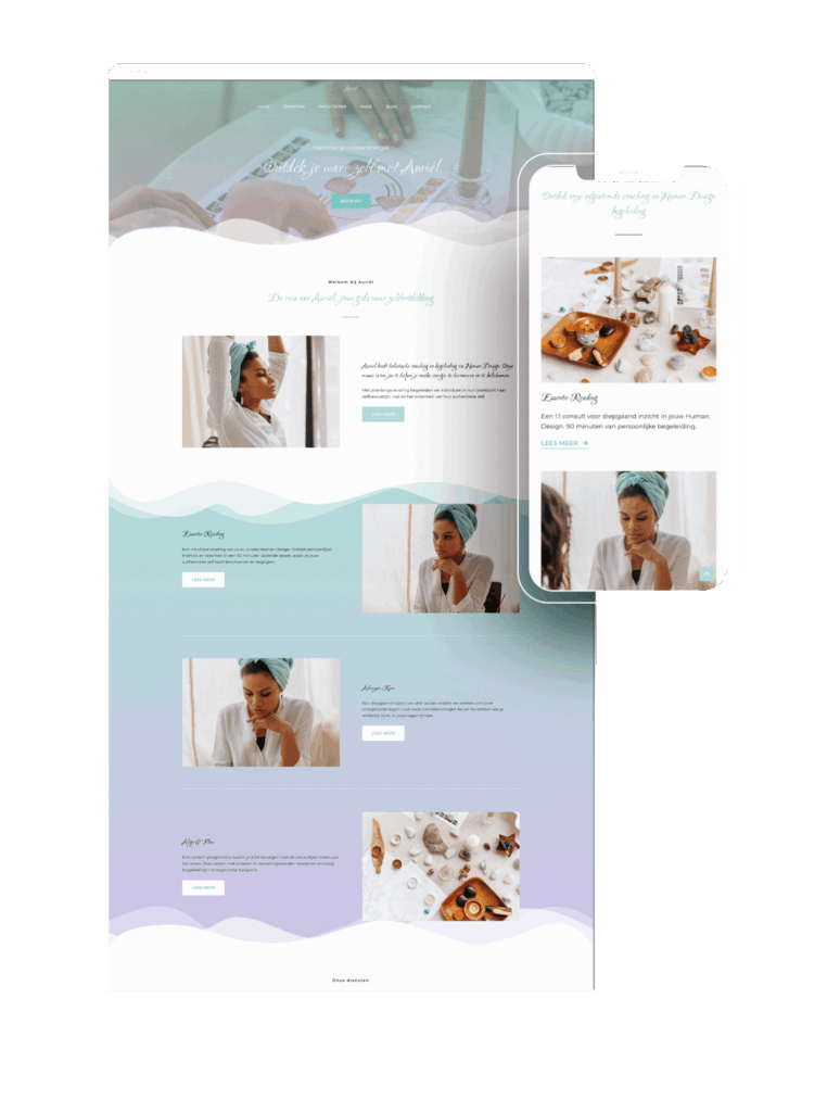 holistisch en verbonden website voorbeeld