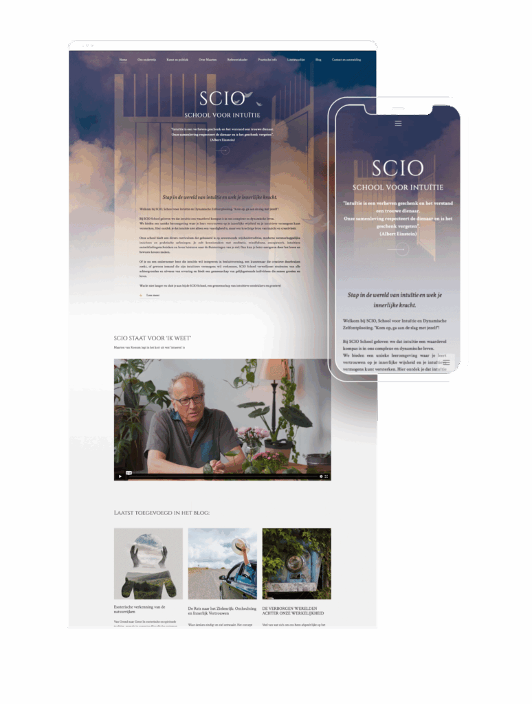 scio school voorbeeld website